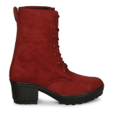 Saheb - Red Women's Mid Calf Length Boots - None