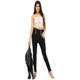 AngelFab - Black Denim Skinny Fit Women''s Jeans ( Pack of 1 ) - None