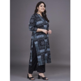 Tissu Cotton Printed Kurti With Palazzo Women''s Stitched Salwar Suit - Multicolor ( Pack of 1 ) - None