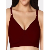 IN CARE LINGERIE - Maroon Cotton Non Padded Womens T-Shirt Bra ( Pack of 1 ) - None