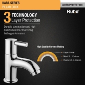 Kara Pillar Tap Brass Faucet- by Ruhe®