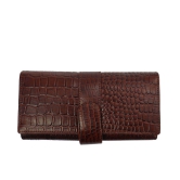 Genuine Leather Croco Style Causal Tan Clutch for women (PDS/LDB/23/0002P)