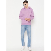 UBX Cotton Blend Hooded Mens Sweatshirt - Lavender ( Pack of 1 ) - None