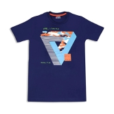 Super Squad  Boys Navy Blue colored Printed Tshirts - None