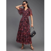 Miss Chase Chiffon Printed Full Length Womens Fit & Flare Dress - Multicolor ( Pack of 1 ) - None