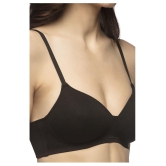 Amante Cotton T-Shirt Bra - Black Single - 34C