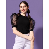 Sheetal associates - Black Cotton Blend Womens Regular Top ( Pack of 1 ) - None