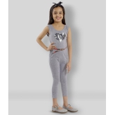 Kids Cave - Gray Cotton Blend Girls Jumpsuit ( Pack of 1 ) - None