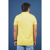 Men's Yellow Embroidery Polo T-Shirt