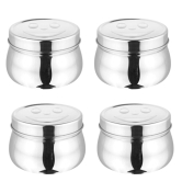 SHINI LIFESTYLE box puri dabba container, Steel Tiffin Boxes for Lunch Box Chapati Roti Dabba, Katordaan set of 10