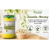 Farm Naturelle-Acacia Flower Wild Forest Honey| 1450gm and a Wooden Spoon| 100% Pure Honey, Raw Natural Un-Processed - Un-Heated Honey | Lab Tested in Glass Bottle.