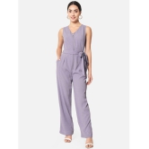 ALL WAYS YOU - Purple Crepe Regular Fit Womens Jumpsuit ( Pack of 1 ) - None