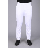 MANCREW - White Viscose Slim - Fit Mens Formal Pants ( Pack of 1 )