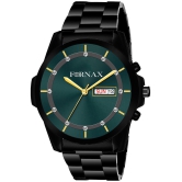 FORNAX - Black Stainless Steel Analog Mens Watch