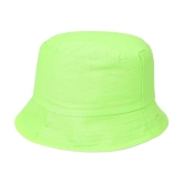 Zacharias Girl's Cotton Solid Fishermen Bucket Hat Green (Pack of 1) (8-14 Years) - None