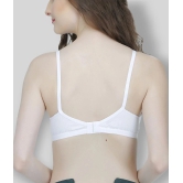 Elina - White Cotton Non - Padded Womens T-Shirt Bra ( Pack of 1 ) - 40B