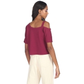 Sugr Polyester Regular Tops - Red - L