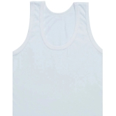 Bodycare - White Cotton Blend Solid Boys Vest ( Pack of 3 ) - None