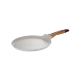 Bergner Naturally Marble Non Stick Tawa | Gas & Induction Compatible | Cream 30 cm