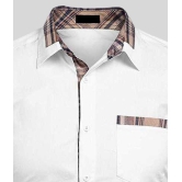 Life Roads - White Cotton Slim Fit Men's Casual Shirt ( Pack of 1 ) - None