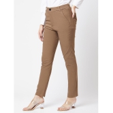 Smarty Pants - Brown Cotton Skinny Womens Formal Pants ( Pack of 1 ) - None