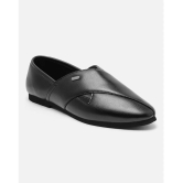 Action Action Ethnic Shoes For Men Black Mens Slip-on Shoes - None