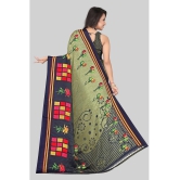 LEELAVATI - Green Crepe Saree With Blouse Piece ( Pack of 1 ) - Green