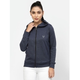 Uzarus Cotton Navy Hooded Sweatshirt - None