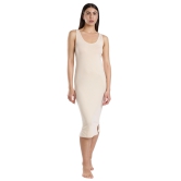 WOMENS SOLID BEIDGE COLOR INNER LONG-SLIP-XX-LARGE