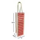 Bags Jute Eco - Friendly Water Bottle Wine Bottle Carry Bag (1.5 L Capacity)