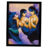 Indianara - Figurative Painting With Frame