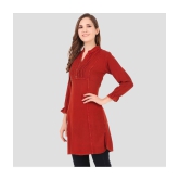 PPTHEFASHIONHUB - Maroon Rayon Women's Tunic ( Pack of 1 ) - None