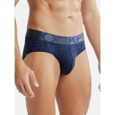 Jockey IC29 Men Tactel Microfiber Elastane Stretch Printed Brief - Rich Royal Blue - None