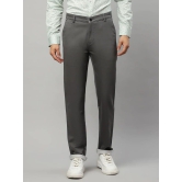 Rodamo  Men Grey Slim Fit Trousers