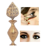 Mii Art brass surmedani with surma use in eyes muckap(size-11cm) pack of 1pcs.