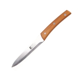 Bergner Natural Stainless Steel Paring Knife with Wooden Handle | Brown | 1 Pc