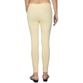 KARARO JEGGINGS - Cotton Blend Skinny Fit Cream Womens Jeggings ( Pack of 2 ) - None