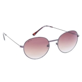 Silver Round Unisex Sunglasses (M158BR1|57)