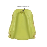 Baggit Green Faux Leather Backpack - Green