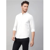 UrbanMark Cotton Blend Slim Fit Solids Full Sleeves Mens Casual Shirt - White ( Pack of 1 ) - None