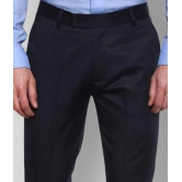 Inspire Clothing Inspiration - Blue Polycotton Slim - Fit Mens Formal Pants ( Pack of 1 ) - None