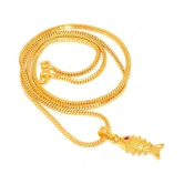 Jewar Mandi - Golden Pendant ( Pack of 1 ) - Golden