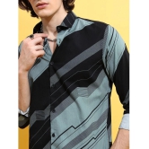 Ketch 100% Cotton Regular Fit Striped Full Sleeves Mens Casual Shirt - Green ( Pack of 1 ) - None