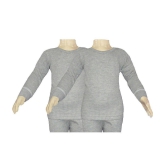 Selfcare Gray Viscose Thermals Top - Set Of 2 - 18-24 Months