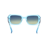 Blue Geometric Sunglasses for Women