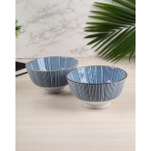 Bowls, for Serving, Blue, Ceramic, Set of 2, 300 mL