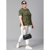 Oxolloxo Plus Size Animal Printed Top