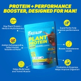 FastUp Plant Protein For Man-Vegan  Gluten Free Added Metabolic  Performance Boosters Plant-Based Protein - 28 Serving 990 g Vanilla Flavor-Fast&Up Plant Protein For Man-Vegan & Gluten Free (Adde