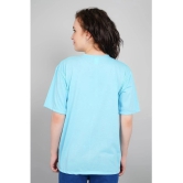 PPTHEFASHIONHUB Light Blue Cotton Womens T-Shirt ( Pack of 1 ) - None