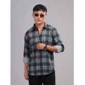 Paul Street Polyester Slim Fit Checks Full Sleeves Mens Casual Shirt - Black ( Pack of 1 ) - None